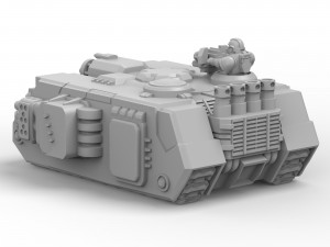 Land Raider 3D Printable Toy 3D मॉडल