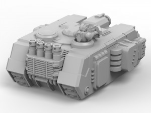 Land Raider 3D Printable Toy 3D मॉडल