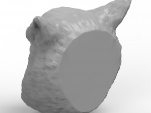 Owl Head 3D Printable Model 3Dモデル