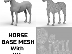 Horse Base Mesh 3D 模型