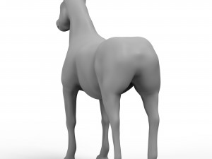 Horse Base Mesh 3D Модель