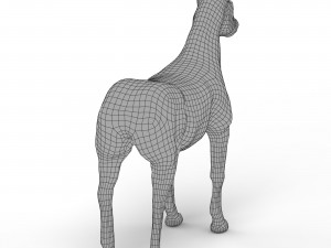 Horse Base Mesh 3D Модель