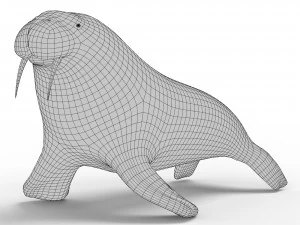Walrus Base Mesh 3D Model