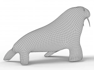 Walrus Base Mesh 3D Model