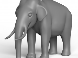 Elephant Base Mesh 3D Модель