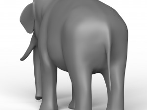 Elephant Base Mesh 3D Модель
