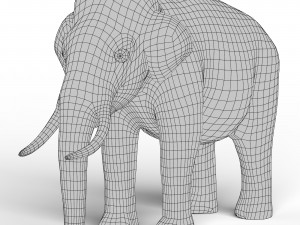 Elephant Base Mesh 3D Модель