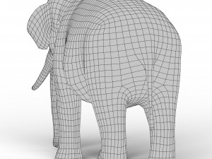Elephant Base Mesh 3D Модель