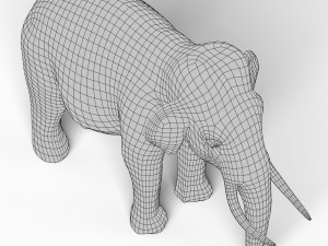 Elephant Base Mesh 3D Модель