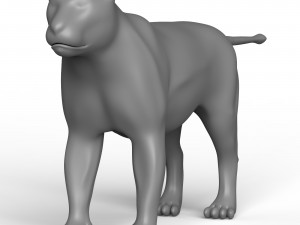 Lion Base Mesh 3D Модель