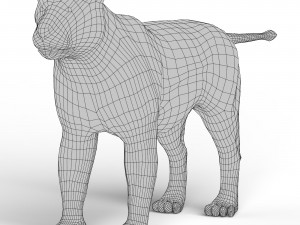 Lion Base Mesh 3D Модель