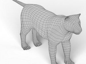 Lion Base Mesh 3D Модель