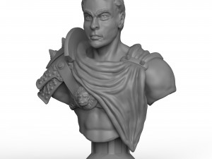 Print Ready Male Warrior Statue 3D 模型