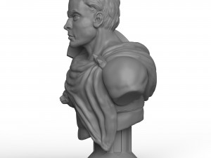 Print Ready Male Warrior Statue 3D Model