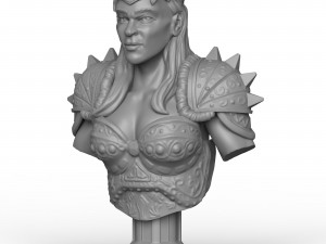 Female Warrior Statue 3D Print Models