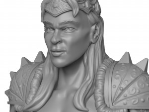 Female Warrior Statue Modelo de impresión 3D