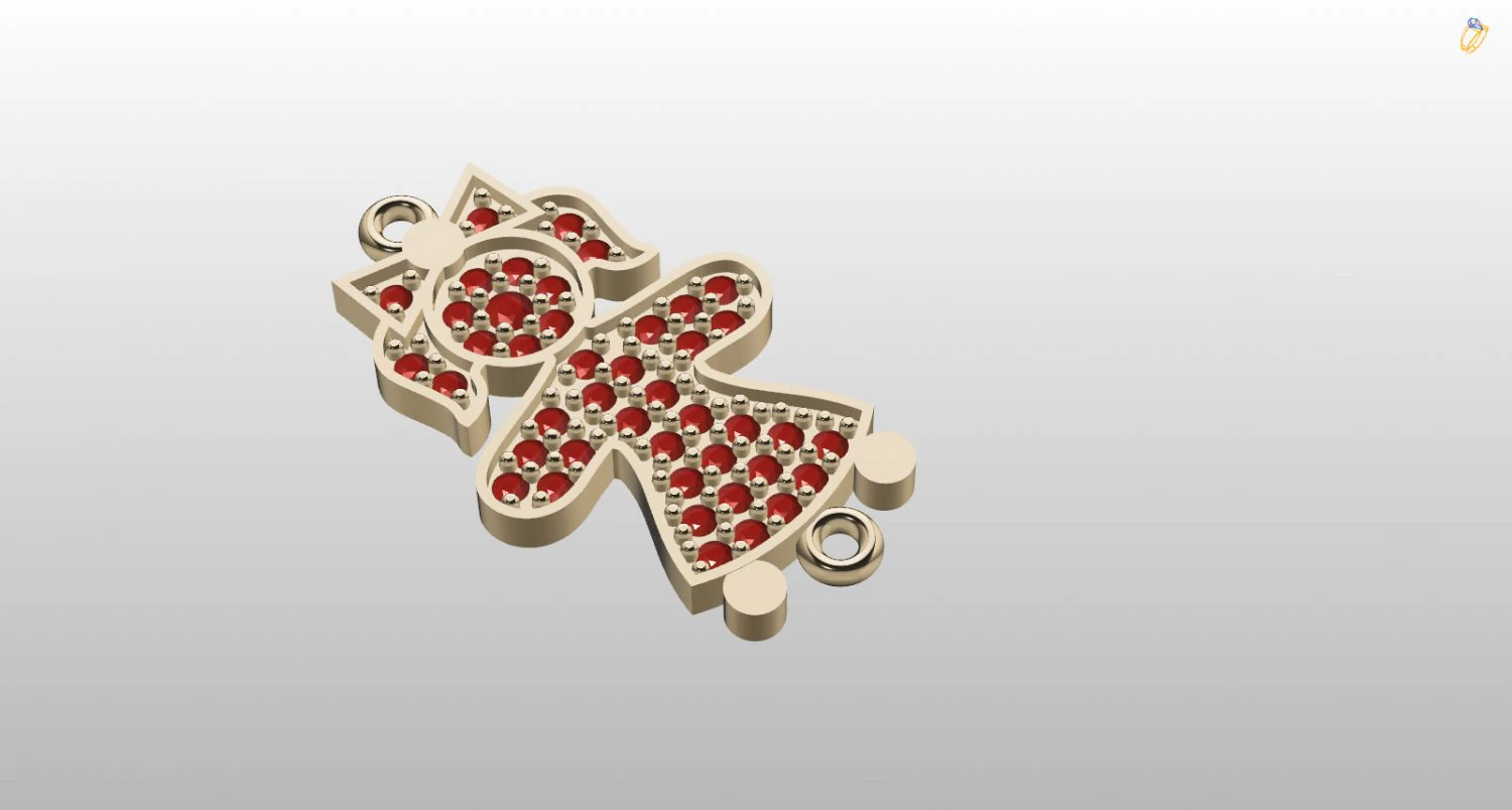 Girl bracelet 3D Model .c4d .max .obj .3ds .fbx .stl .blend 