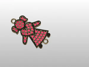 소녀 팔찌 3D 모델