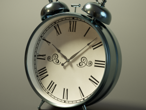 Table Clock Model 3D