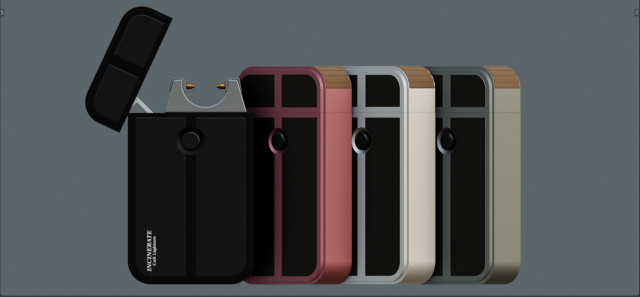 Coil Lighter 3D Model .c4d .max .obj .3ds .fbx .stl .blend 