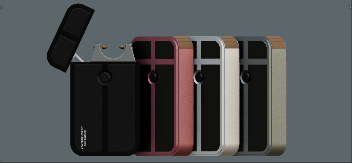 Coil Lighter 3D Model .c4d .max .obj .3ds .fbx .stl .blend 