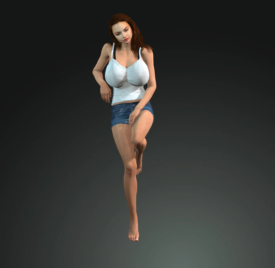 Woman 3D Model .c4d .max .obj .3ds .fbx .stl .blend 
