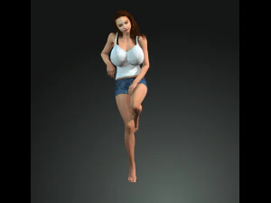 महिला 3D मॉडल