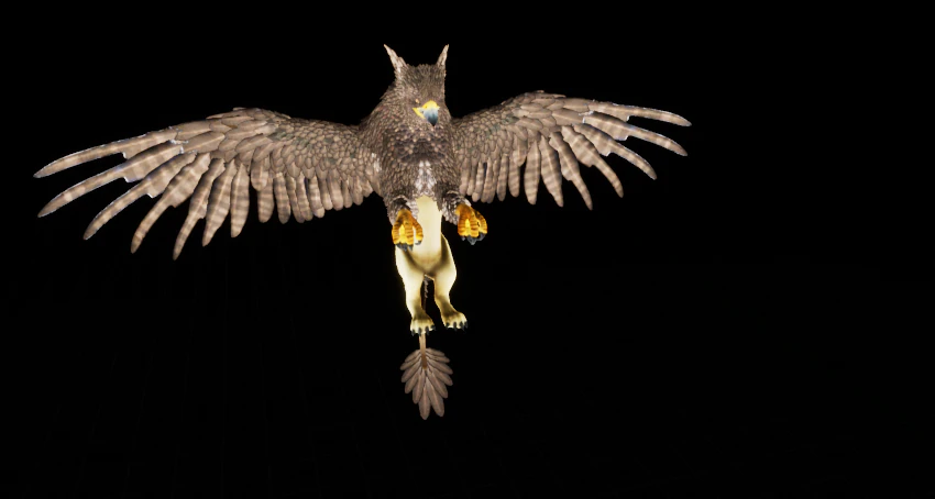 Griffin model 3D Model .c4d .max .obj .3ds .fbx .stl .blend 