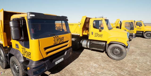 American Truck 3D Model .c4d .max .obj .3ds .fbx .stl .blend 