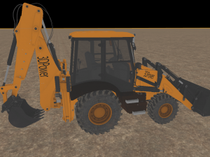 Backhoe - excavator 3D 模型