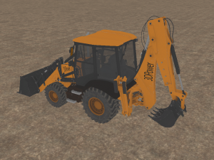 Backhoe - excavator Model 3D
