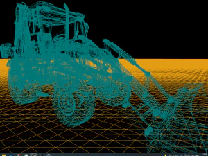 Backhoe - excavator 3D Model