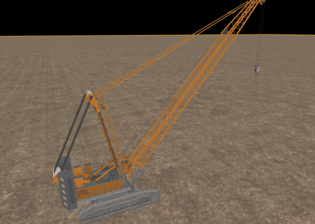 Crane model with chains Model 3D .c4d .max .obj .3ds .fbx .stl .blend 