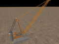 Crane model with chains 3D Models