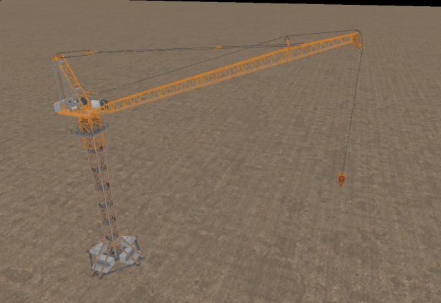 Crane with arrow 3D Модель .c4d .max .obj .3ds .fbx .stl .blend 