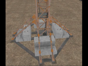 Crane with arrow 3D Model