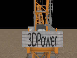 Crane with arrow 3D Model