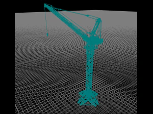 Crane with arrow 3D Model