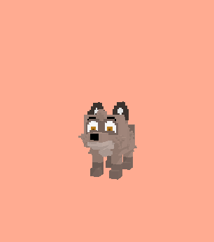 Voxel Fox Model 3D .c4d .max .obj .3ds .fbx .stl .blend
