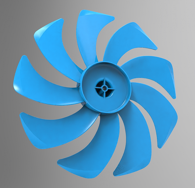 FAN BLADE 9 BLADES 3D-Modell .c4d .max .obj .3ds .fbx .stl .blend 