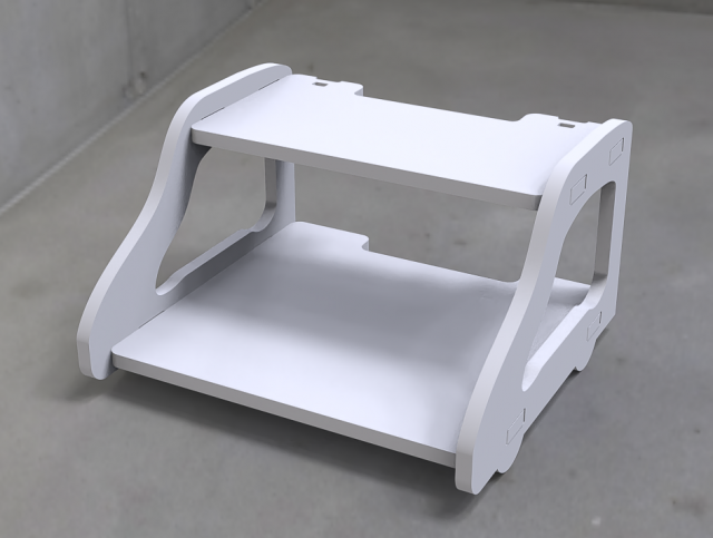 Wireless Wifi Router Storage Organizer 3D Model .c4d .max .obj .3ds .fbx .stl .blend 