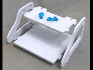Wireless Wifi Router Storage Organizer 3D Model