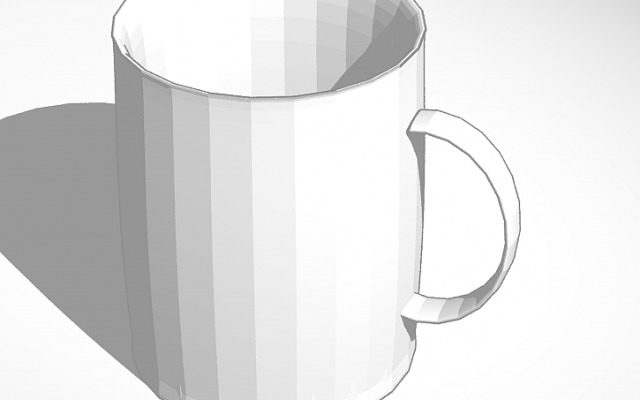 Mug 3D 프린트 모델 .c4d .max .obj .3ds .fbx .stl .blend 