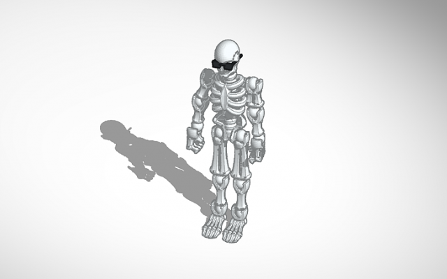 Cool skeleton 3D Модель .c4d .max .obj .3ds .fbx .stl .blend 