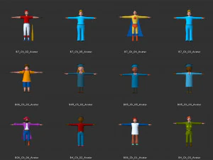 Avatar Game Animation Bible 3D Model