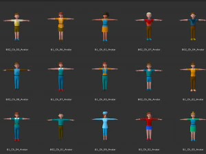 Avatar Game Animation Bible 3D Model