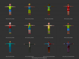 Avatar Game Animation Bible 3D Model