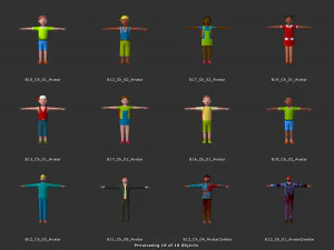 Avatar Game Animation Bible 3D Model