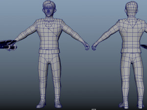 Axe Fight Animations 3D Model