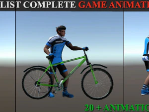 Bicycle Animations 3D Model